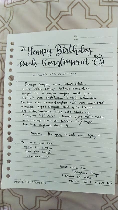 Surat Ulang Tahun Untuk Pacar tampilkan cara uji kecepatan vpn no drop guarantee 415 variasi bat image 4