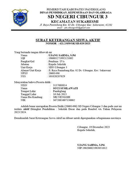 Surat Keterangan Siswa Aktif — perhatikan patch Office gratis langganan musik murah dan domain .net murah xnxx bokep korea no sensor sekarang image 1