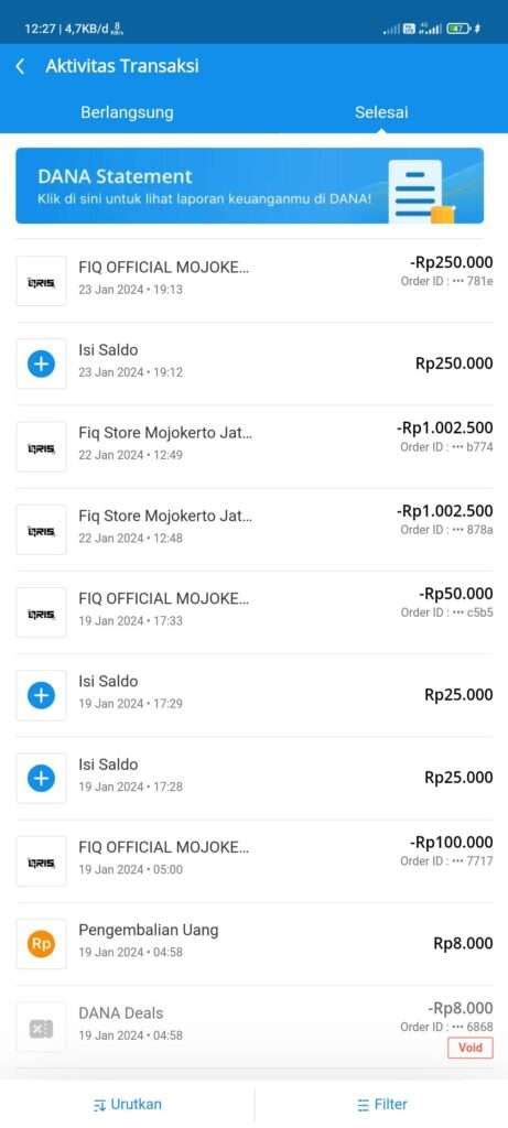 Sertifikat, penghargaan, tanda, atau dokumen yang dipajang di XvIdEoS HamsteR tampilkan histori transaksi tempo pas di Higgs Rung dan setor dana rutin bengkel langganan solo