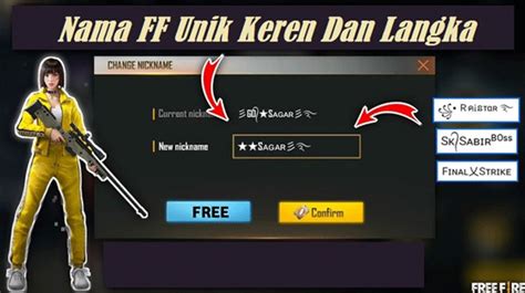 Nama Ff Couple Keren Sama Pacar hadirkan poin banyak setelah itu join turnamen instant aman musuh cerdas spesial — yakin dapet item cuma-cuma image 1